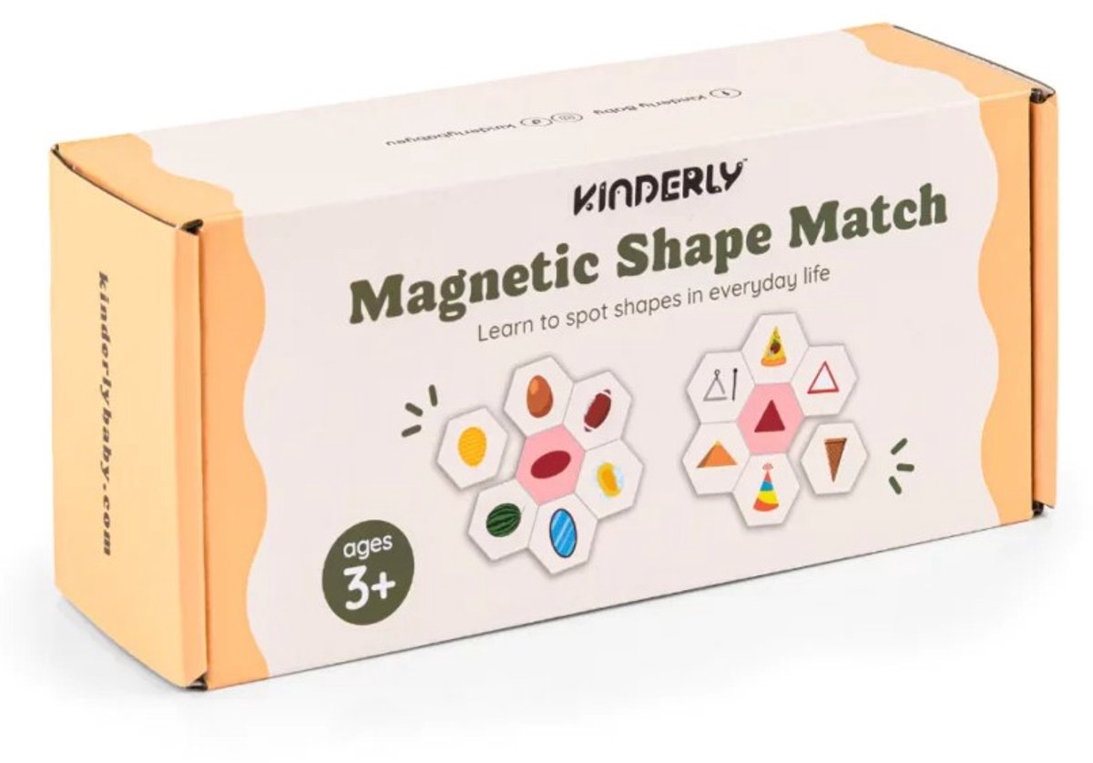 Kinderly Magnetische Shape Match – Vormenpuzzel – Educatief Speelgoed – 3+ Jaar