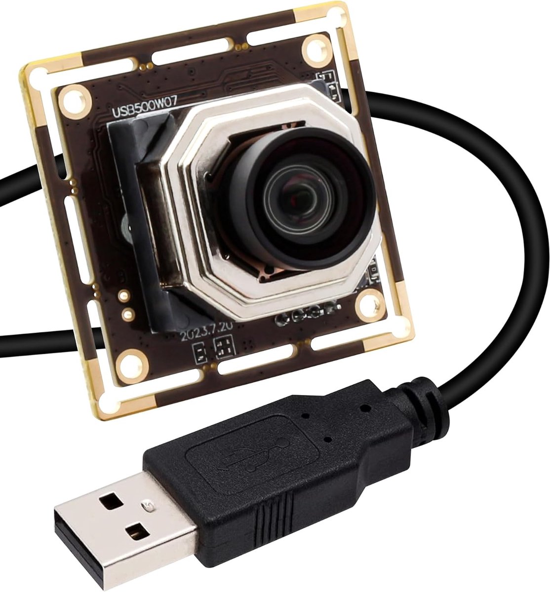 SnelShoppen - 5MP USB Camera Module met Auto Focus, IMX335 Sensor, 30fps, Wide Angle, Low Light Webcam voor Beveiliging, Plug & Play voor Windows, Mac