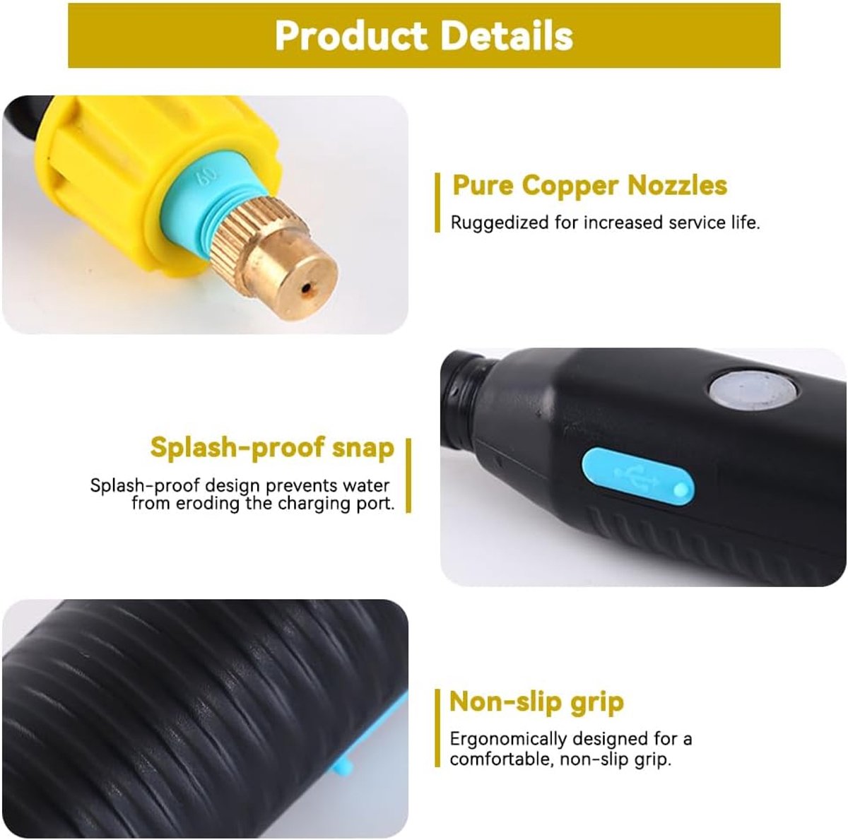 SnelShoppen - Elektrische Planten Sprinkler met 3 Verstelbare Doppen en 3 m Tuinslang, Accu Voedingsbron voor Tuin, Gazon, Kelder, Waterbesparing