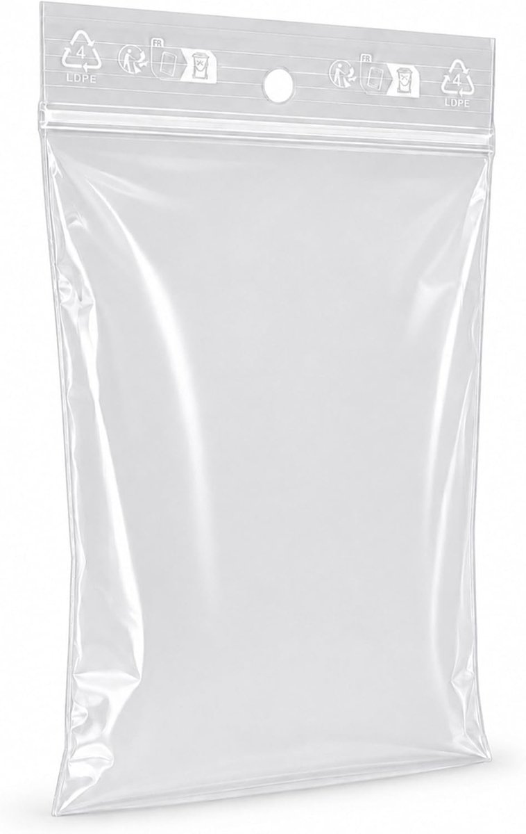 SnelShoppen - Gripzakjes 5x7 Cm - 100 Stuks - Resealable Transparante Tassen met Sterke Sluiting voor Organisatie, Hobby, Keuken en Meer