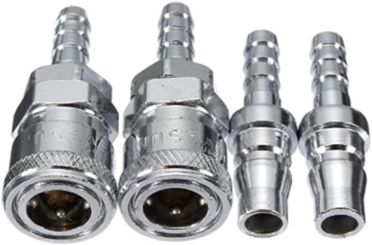 SnelShoppen - Gozar Gas Nozzle 8mm, Koppeling Voor BBQ, Caravan & Buitenkeuken, Snelle Aansluiting, Koper, Duurzaam en Betrouwbaar