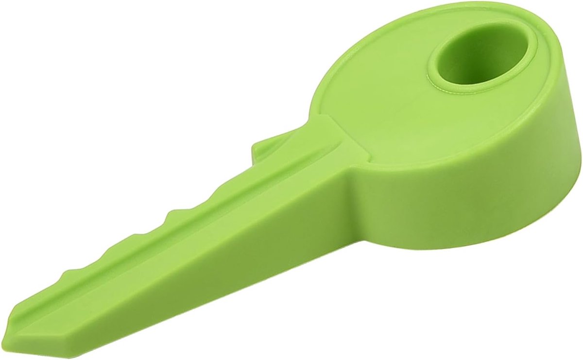 SnelShoppen - Deurstopper Wedge, Universele Silicone Sleutelvorm Vingerbeschermer, Antislip, Groen, Voor Thuis, Tuin, Kantoor, Duurzaam en Veilig