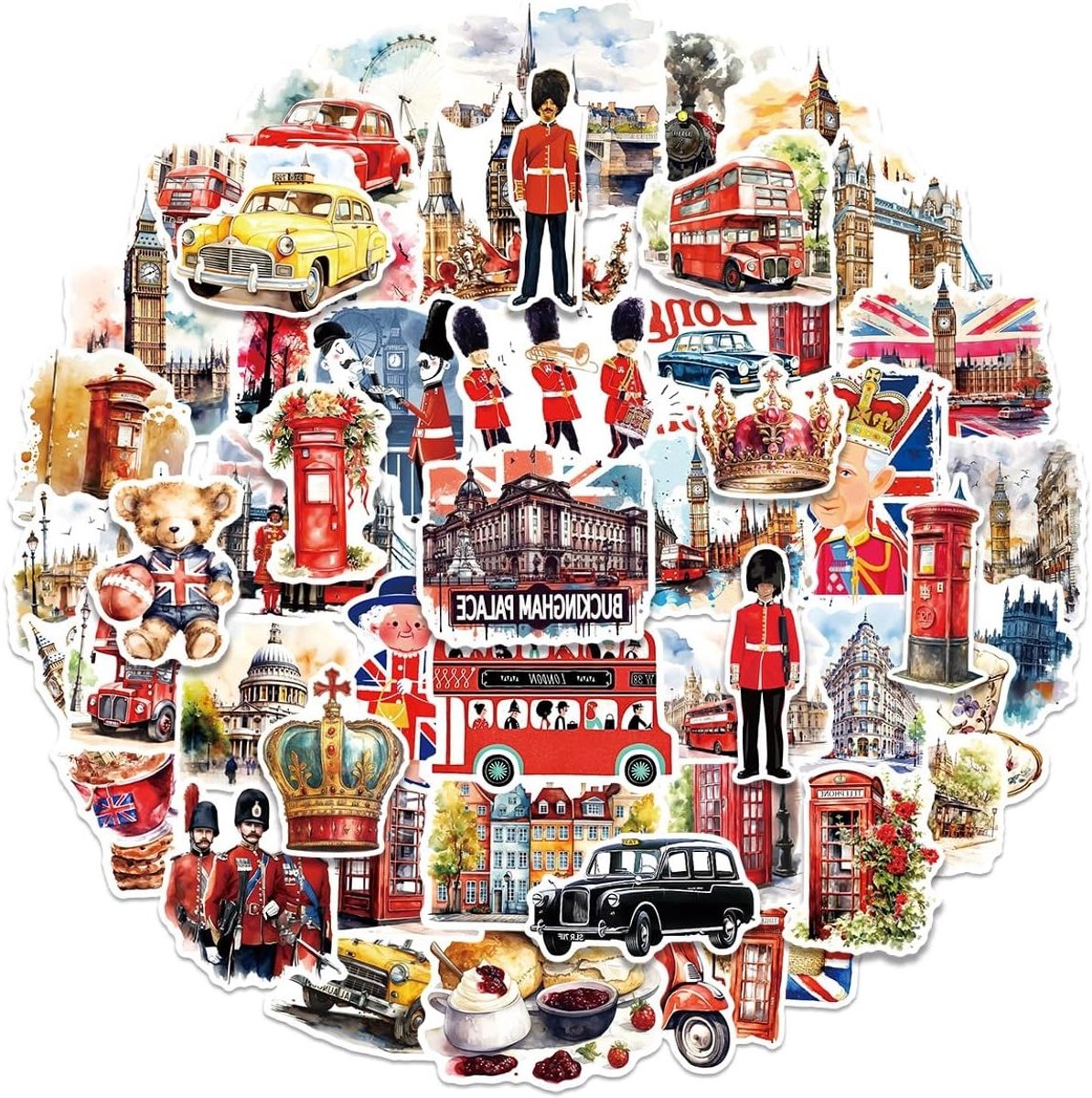 Stickerset van 50 Stuks voor Volwassenen - Vinyl Stickers voor Auto, Motor, Fiets en Laptop - Perfect voor Skateboard, Koffer en Helm