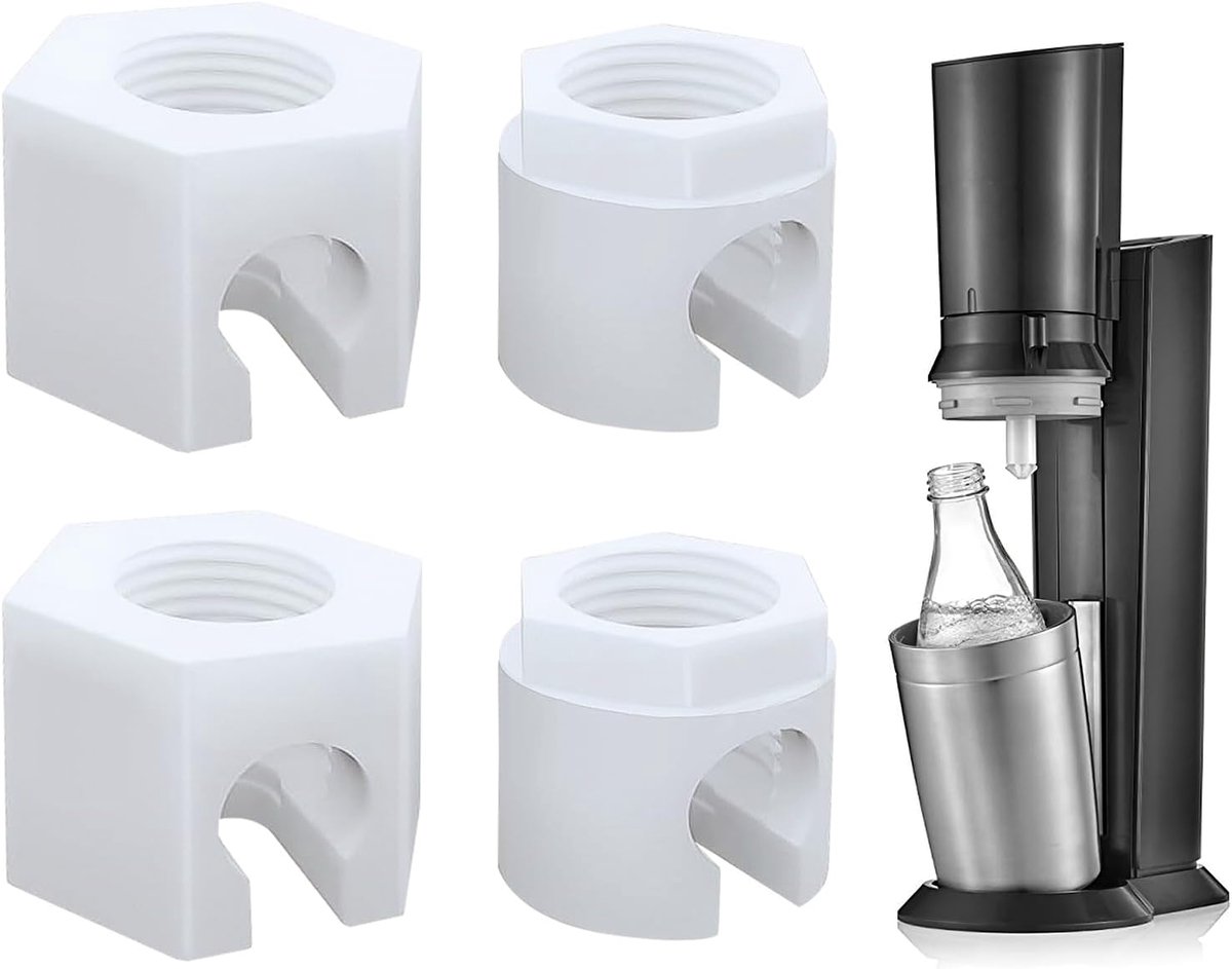 SnelShoppen - Vervangingsmoer voor SodaStream - Spare Parts Moer Bevestigingsaccessoires voor SodaStream Crystal 2.0, Jet, Spirit, Easy, Duo, Fizzi, T