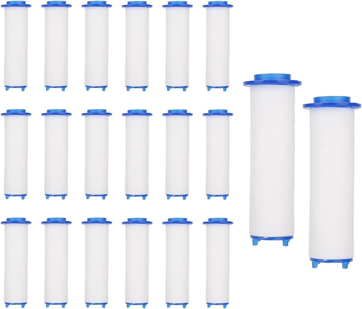 SnelShoppen - 20st Douchekop Filterpatronen Vervangingen | PP-Katoen Kern Waterfilter Cartridges voor Handdouche | Effectieve Filtratie voor Schoon Wa