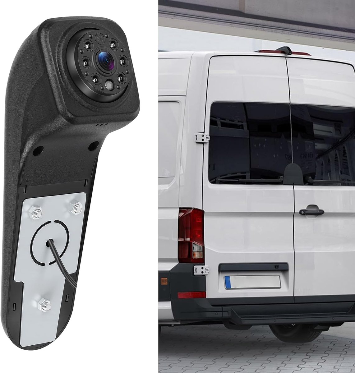 SnelShoppen - Achteruitrijcamera voor Volkswagen Crafter & Benz Sprinter - IP67 Waterdicht - 140 Graden Kijkhoek - Nachtzicht - 1000 cm Aansluitkabel