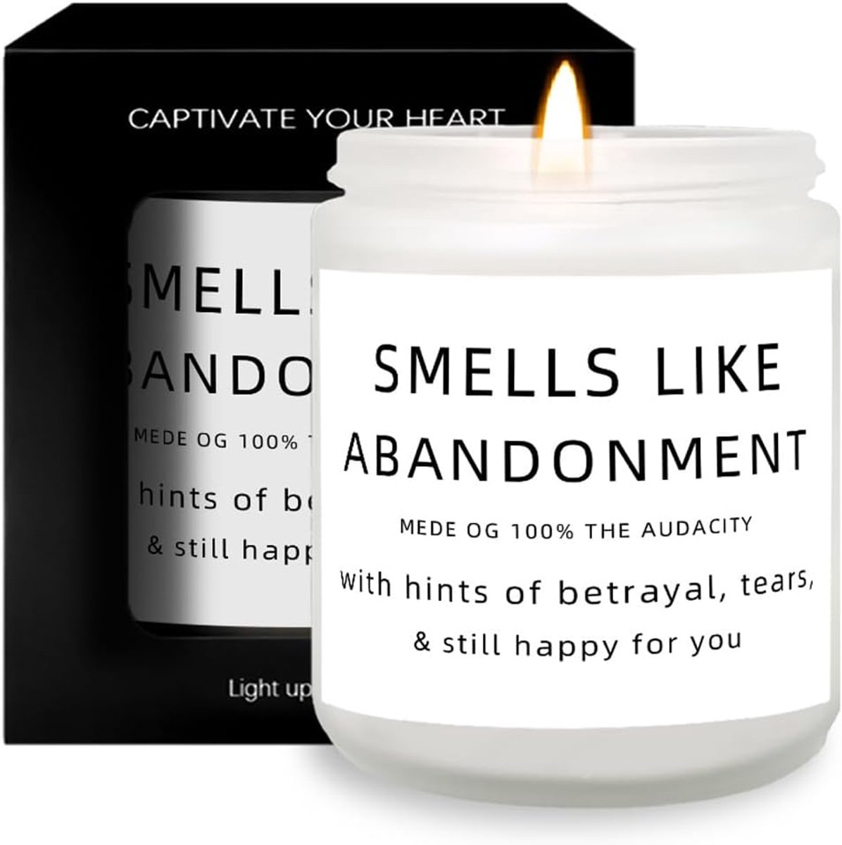 SnelShoppen - Geurkaars voor Vrouwen - Lavendel Geurkaars in Glazen Pot - Perfecte Cadeau voor Verjaardag, Collega, Beste Vriendin, Moeder, Zuster - B
