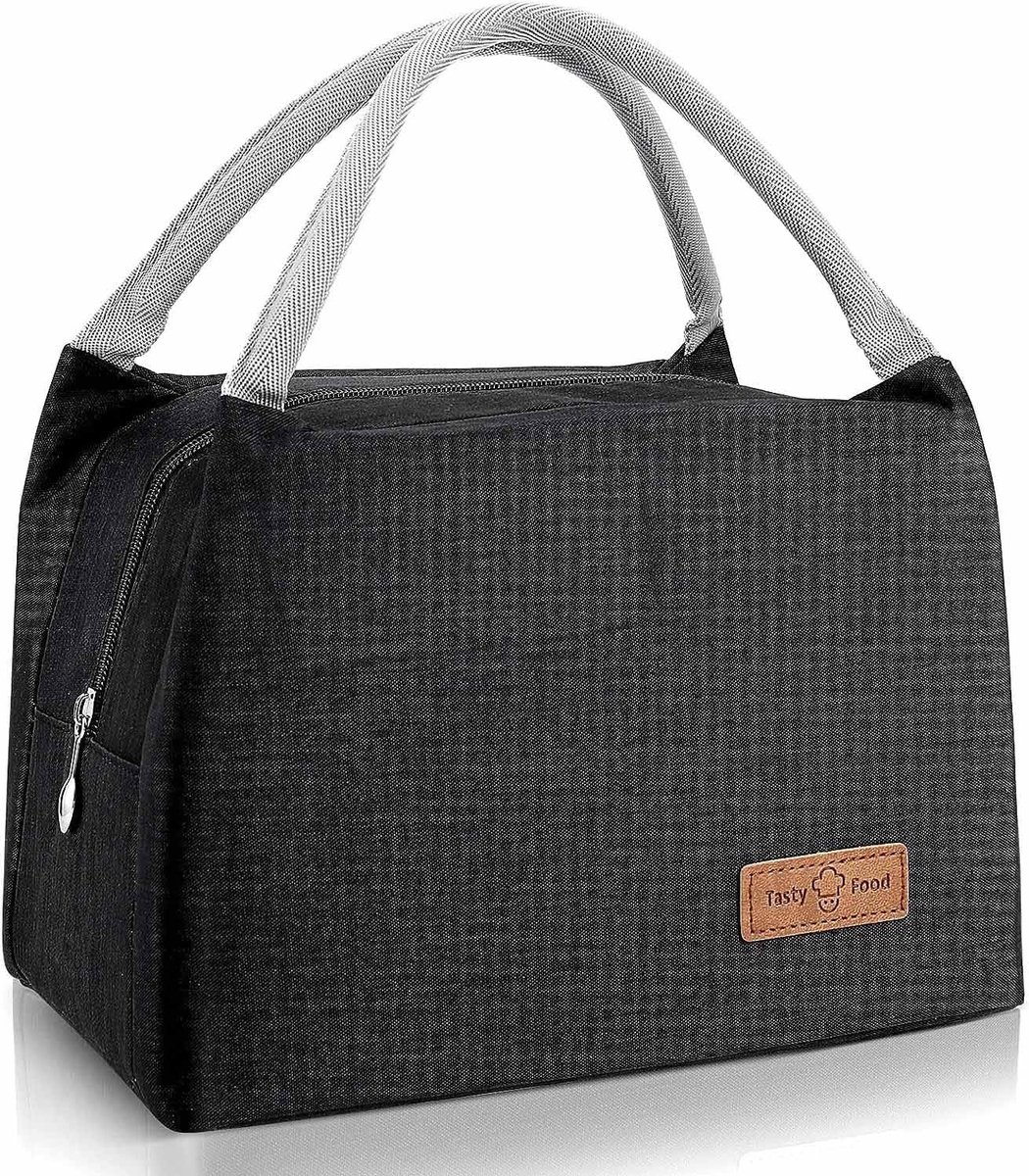 SnelShoppen - SLOSH Cooler Bag Lunch Bag 8L - Zwart, Ideaal voor Werk, Picknick, Camping, Duurzaam en Waterdicht, Voor Mannen en Vrouwen