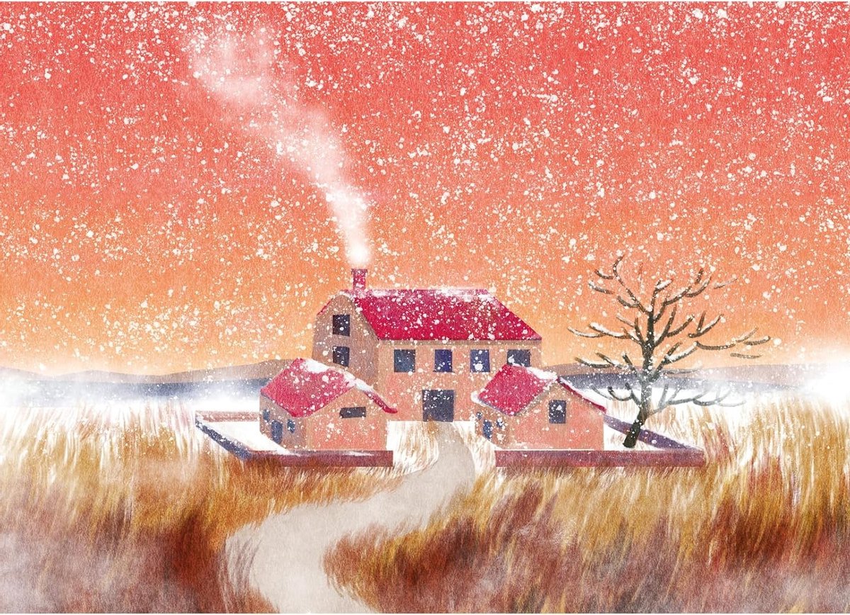 Puzzel 1000 stukjes voor volwassenen, gezellig winterhuis | Matte oliedruk, oogvriendelijk en stofvrij, perfecte grip voor uren puzzelplezier