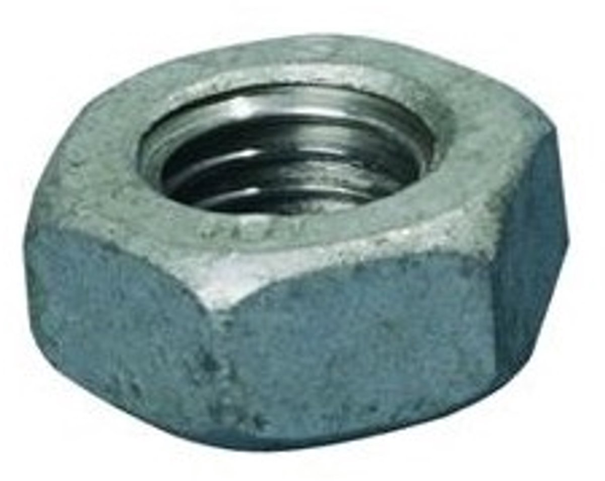 Moer DIN934 Klasse 8 M30 - Thermisch verzinkt - Iso Sw46 - 25 stuks