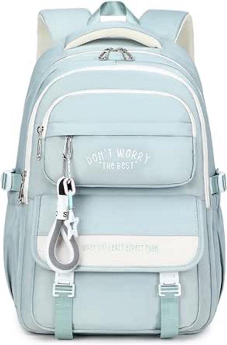 Schooltas voor Meisjes - Grote Schoolrugzak - Waterbestendige Nylon Rugzak voor Middelbare School - Casual Dagrugzak