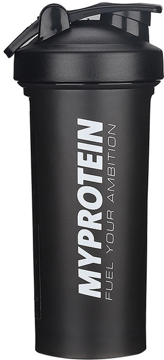 QTTVBTNA -Eiwitshaker - 600 ml Shaker - Proteïne Shaker - Zwart, food-grade PP5, BPA-vrij - Met precisieschaal,lekvrij deksel, draaglus, mengbal - Voor sportschool, fitness en reis - Makkelijk schoon te maken
