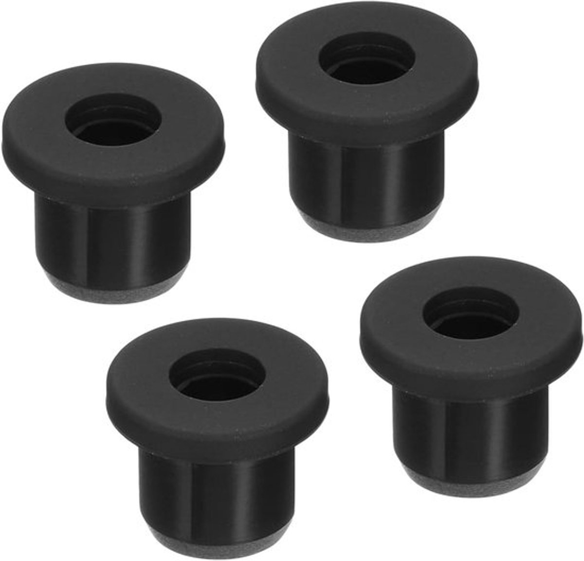 Rubberen Grommets 10mm - Ronde Siliconen Plug voor Kabel Pijp - Set van 4 - Flexibele Gat Bescherming