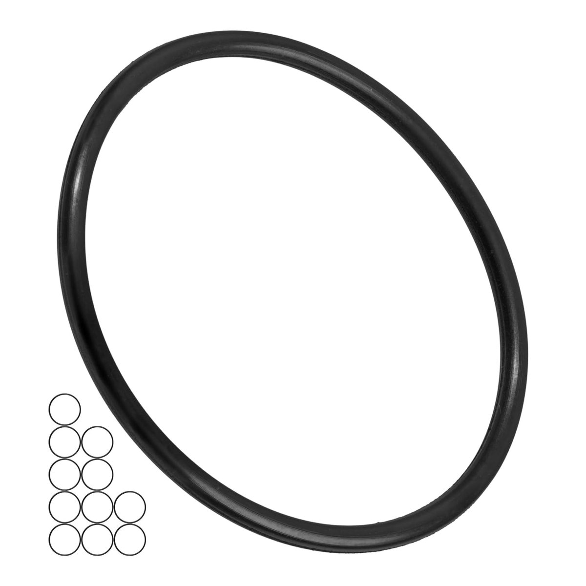 SnelShoppen - Sealing Ring Set van 12 Stuks - Nitrile Rubber O-Ringen - AD 44mm, ID 38mm, Dikte 3mm - Zwart - Voor Reparatie van Sanitair, Machines en