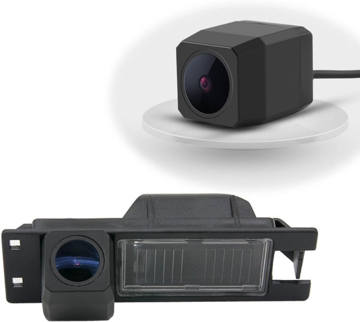 SnelShoppen - 1280x720 Super HD Achteruitrijcamera met 8IR Nachtzicht, Waterdicht, Parkeerhulp voor Opel Astra H J Corsa Meriva Vectra Zafira Insignia
