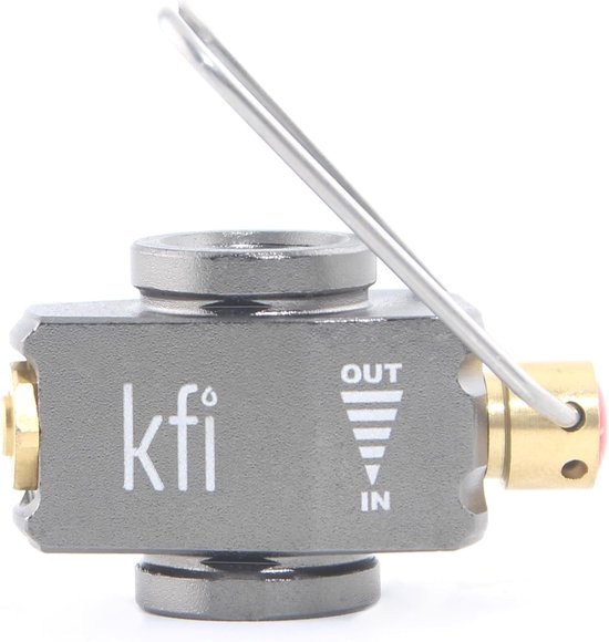 SnelShoppen - Gas Canister Refill Adapter - Multifunctionele Brandstofoverdrachtsapparaat - Aluminium & Koper, Camping, Outdoor, Herbruikbaar, Compact — afbeelding 4