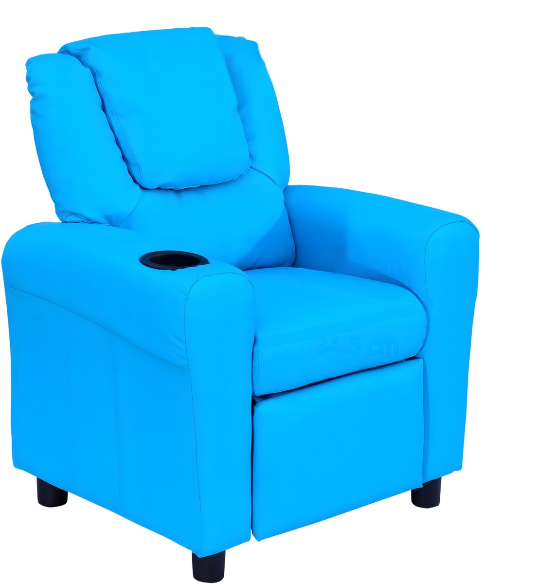 Kinderfauteuil met Ligfunctie – Kindersofa voor 3-6 Jaar – Mini Kinderstoel – Blauw
