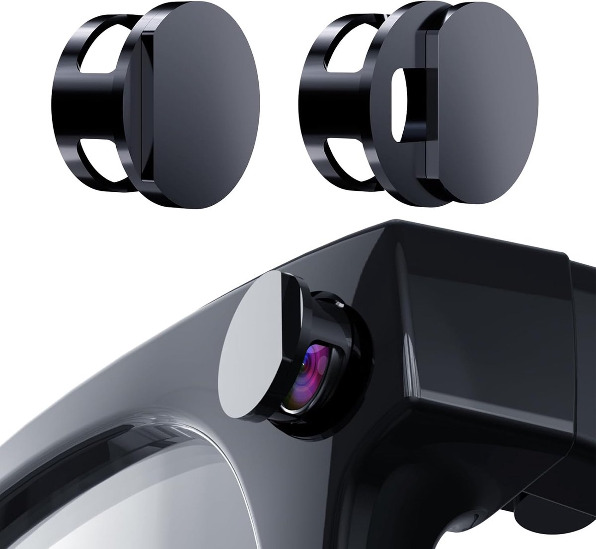 Thijox - [2-pak] Flash-hoes voor Smart-bril, Lichtblokker, Compatibel met Wayfarer, Skyler, Headliner, Privacy Cover voor Webcam, Foutloze Opname, Per