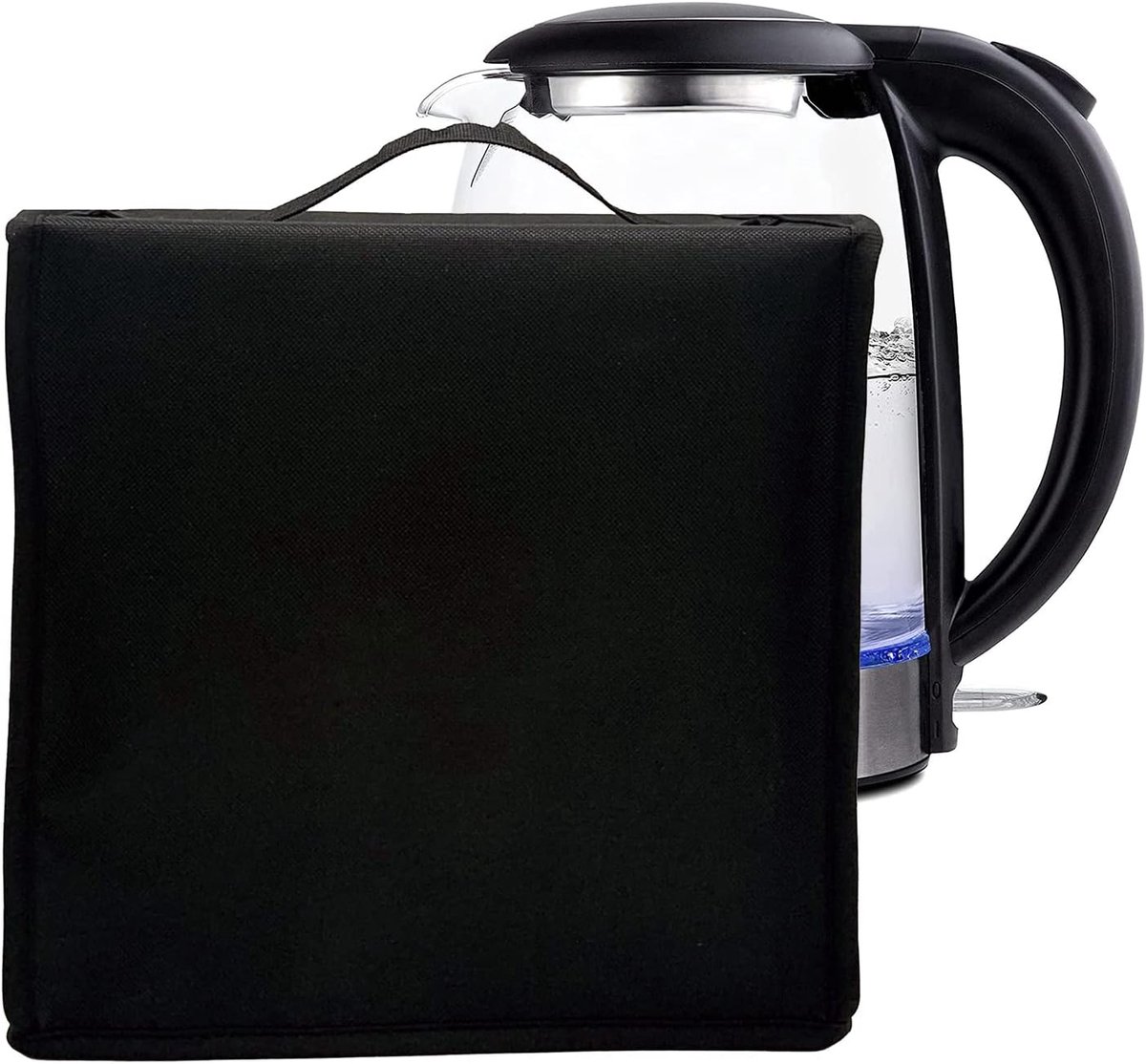 SnelShoppen - Waterdichte Nylon Beschermhoes voor Elektrische Glazen en Stalen Waterkoker 1.5L/1.7L - Stof- en Vlekbestendig - Ideaal voor Keuken en C