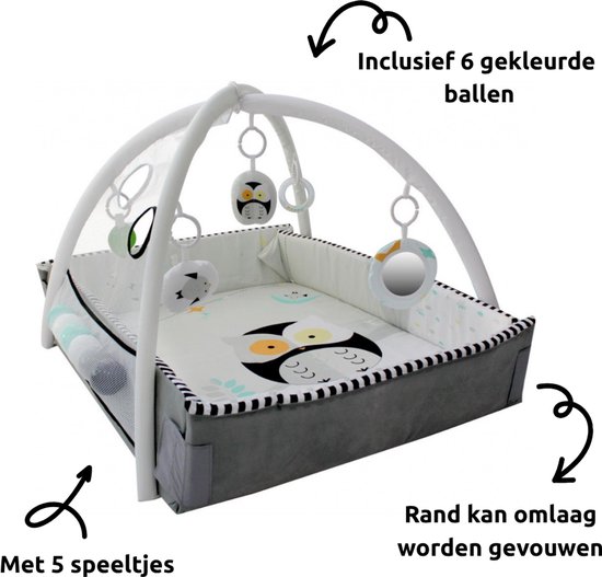 MamaLoes Uiltjes 5-in-1 Speelkleed/Ballenbak ML050416 van Mamaloes — afbeelding 2