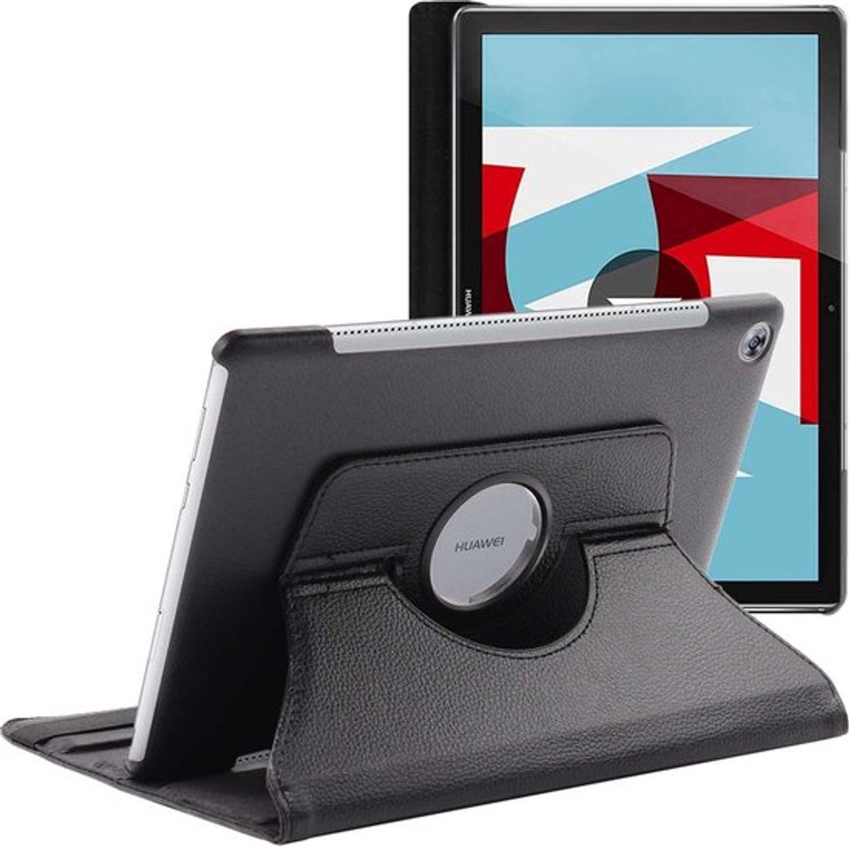 ebestStar - Hoes geschikt voor Huawei MediaPad M5 10.8, Roterende Etui, Case, 360° Draaibaar hoesje, Zwart