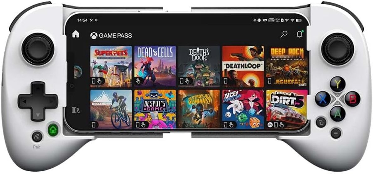 SnelShoppen - Mobiele Gaming Controller voor Android/iOS, Bluetooth, Draadloos, Geschikt voor Cloud Gaming, Verstelbare Joystick Hoogte, Ergonomisch O