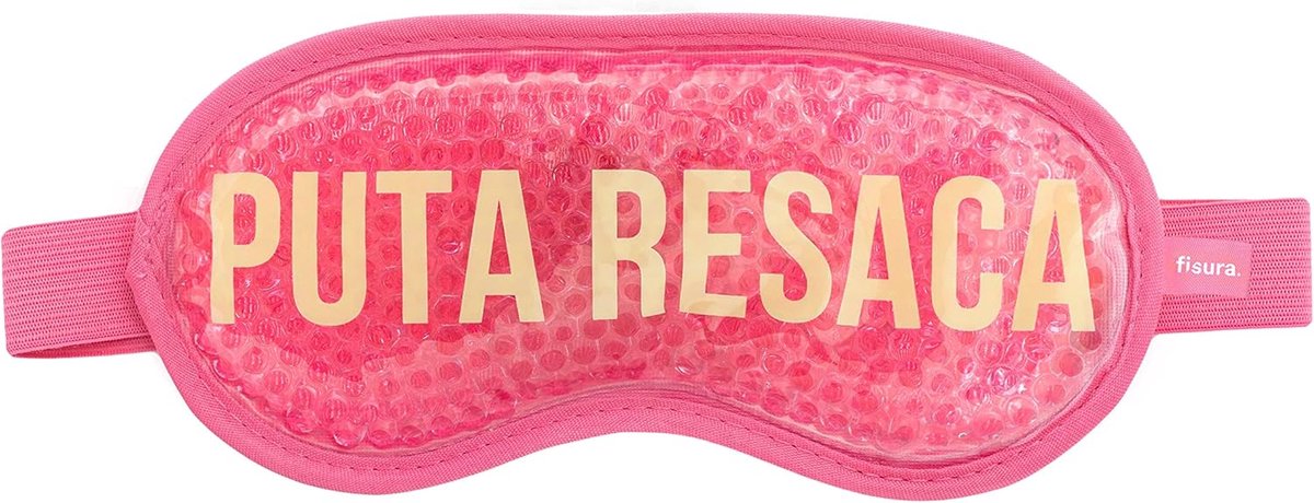 SnelShoppen - Koud Gel Oogmasker voor Vermoeide Ogen - Roze Koelmasker tegen Donkere Kringen - 18.5 cm x 9 cm - Perfect voor Feesten en Hangovers