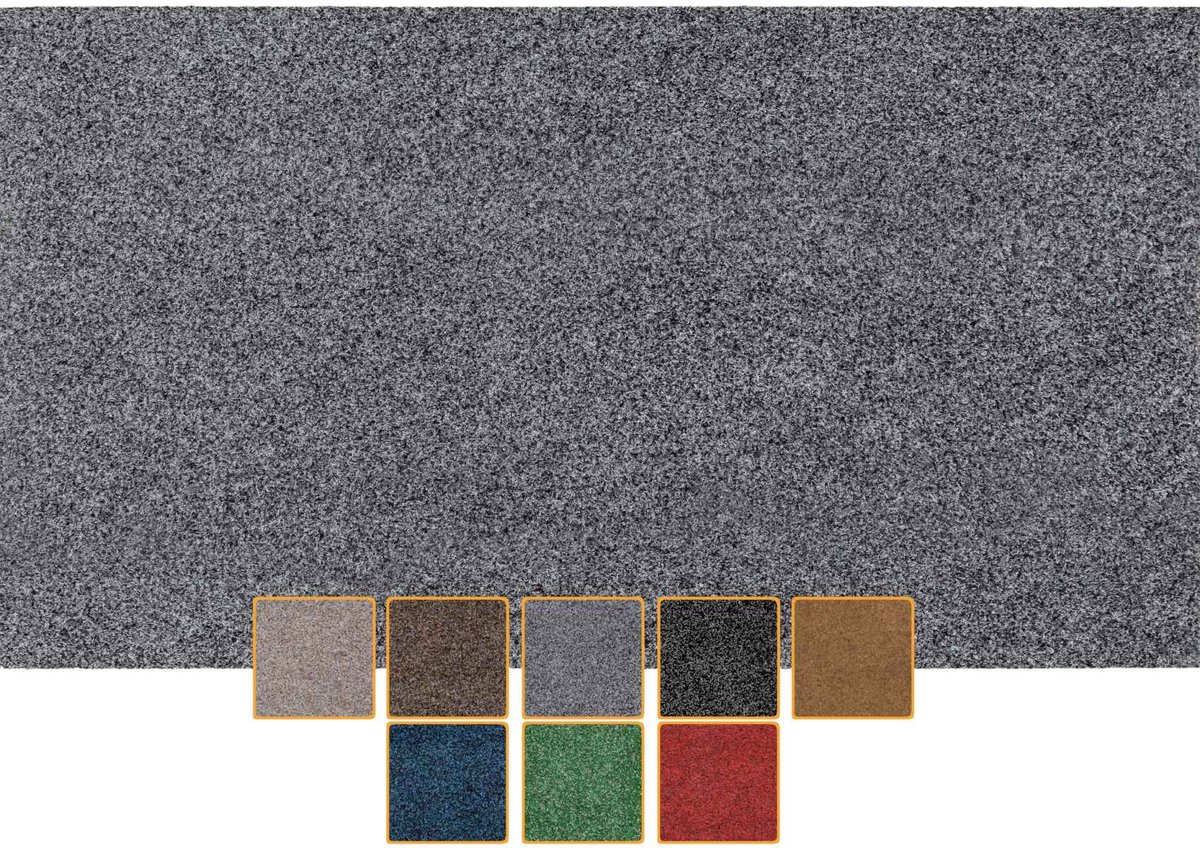 ANRO Deurmat Grijs 100x50cm – Schoonloopmat Antislip Wasbaar Voordeur Hal Binnen & Buiten