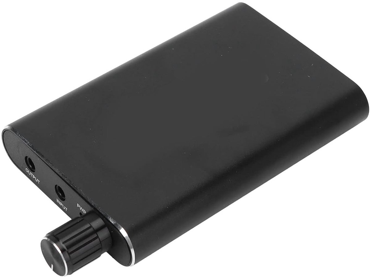 SnelShoppen - Draagbare Hoofdtelefoonversterker, HiFi Oortelefoonversterker, Signaal-ruisverhouding > 100 Db, 600mAh Oplaadbare Accu, 2-Fasen Versterk