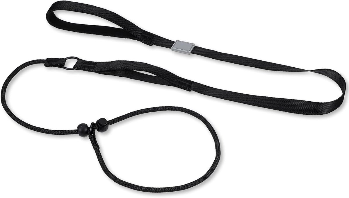 SnelShoppen - Hondenlijn 1.8 x 180 cm met Geïntegreerde Halsband - Robuuste en Weerbestendige Training Leash voor Honden van Alle Maten, Veilig en Duu