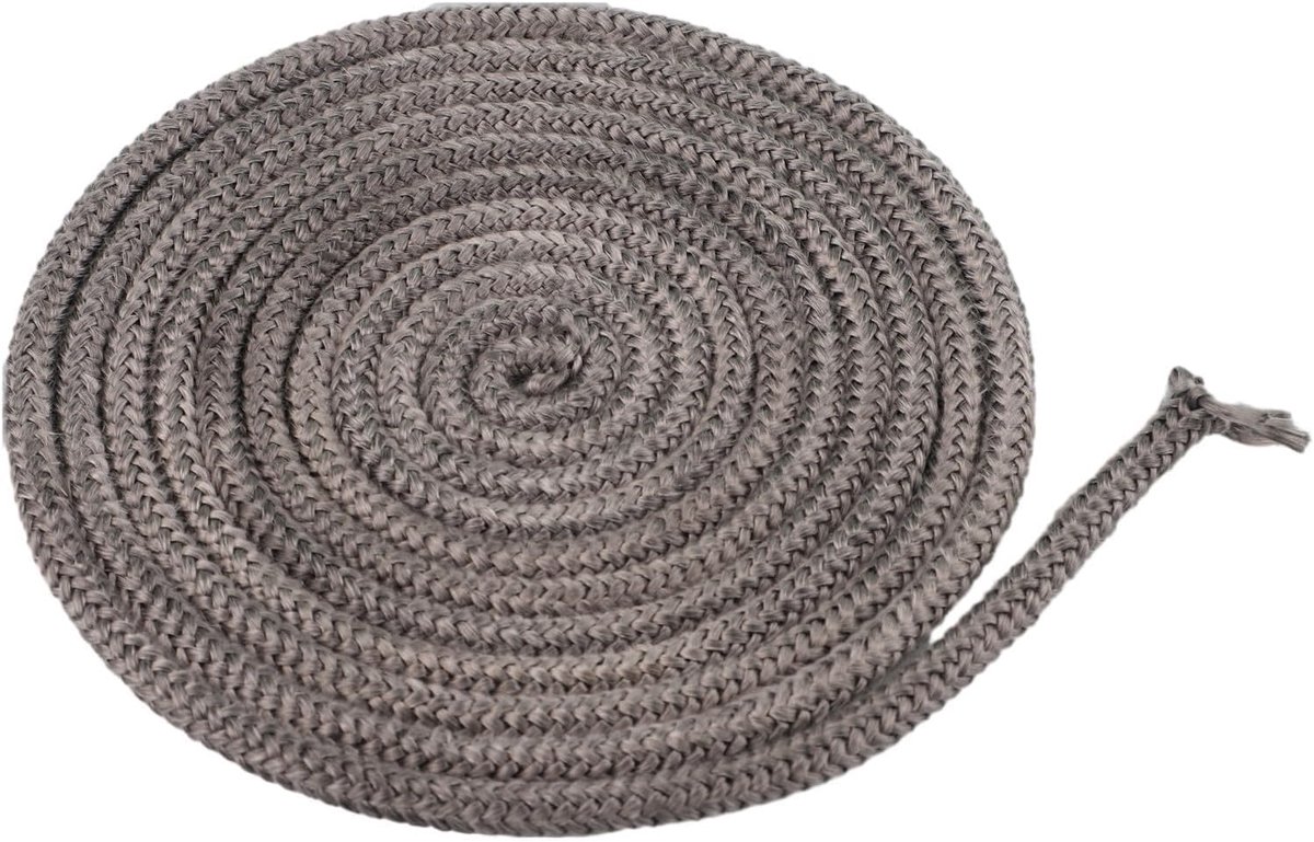 SnelShoppen - 9mm Houtkachel Deur Gasket, 3m Vervangingsdraad voor Kachel of Houtkachels Openhaarddeuren, Hoogwaardige Glasvezel