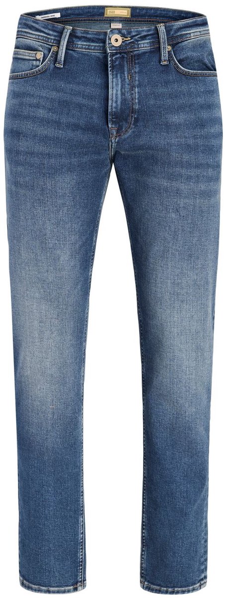 Jack & Jones Heren Jeans Broeken JJIMIKE JJCADE GE 232 tapered Fit Blauw 32W / 32L Volwassenen