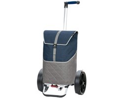 Andersen SHOPPER MANUFAKTUR Boodschappentrolley Tura Shopper Lasse Blue Donkerblauw 127cm