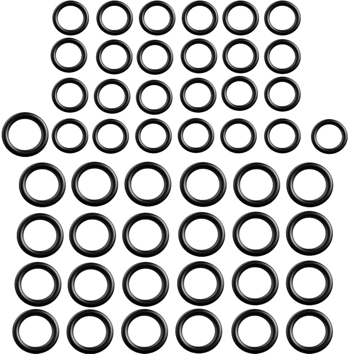50 Stuks O-ringen voor Hogedrukreiniger - Vervangingsonderdelen voor 1/4 inch, 3/8 inch en M22 Snelkoppeling