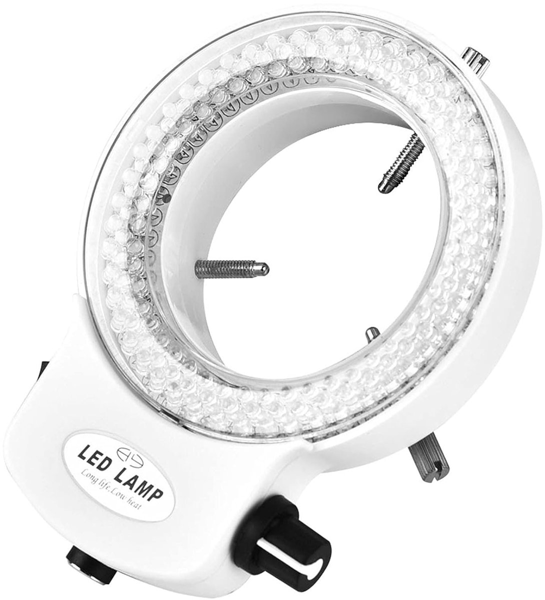 SnelShoppen - Ring Light voor Camera en Microscoop, Verstelbaar met 144 LEDs, Duurzaam en Krachtig, Ideaal voor Juwelen Reparatie en Professioneel Geb