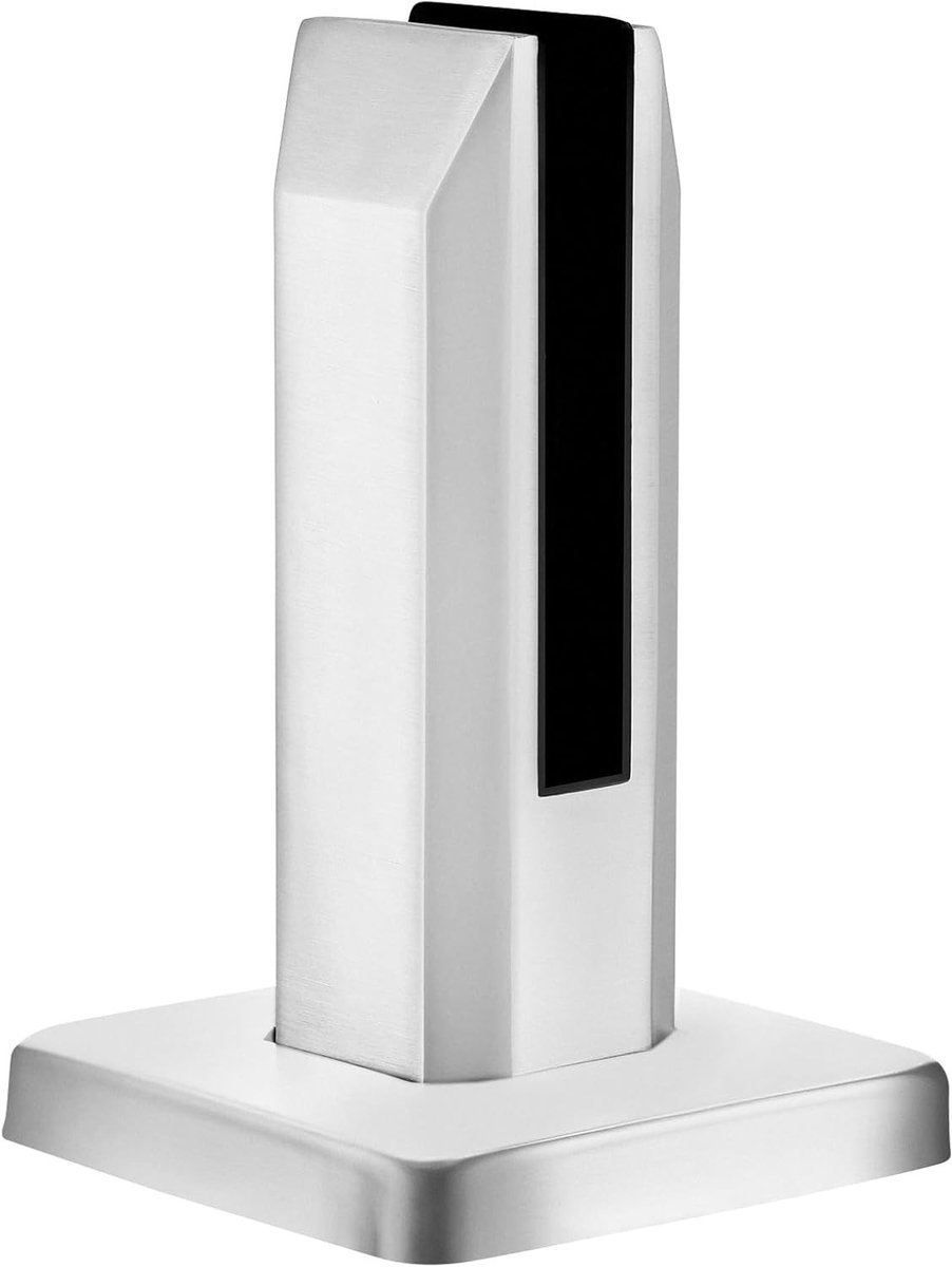 RVS Glasklem voor Trapleuning en Zwembadbalustrade, Geschikt voor 0.8-1.2 cm Glas, Mat Zilver, Duurzaam en Stijlvol