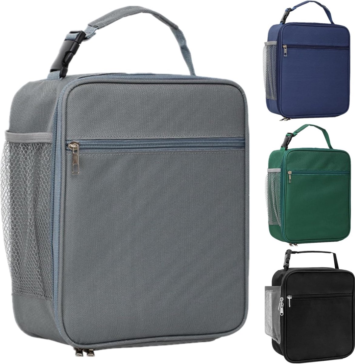 SnelShoppen - Lunch Bag - Schattige Isolerende Lunchbox - Herbruikbare Waterdichte Lunchtas - Vouwbare Thermo Tas voor Vrouwen, Mannen, Kinderen, Stud