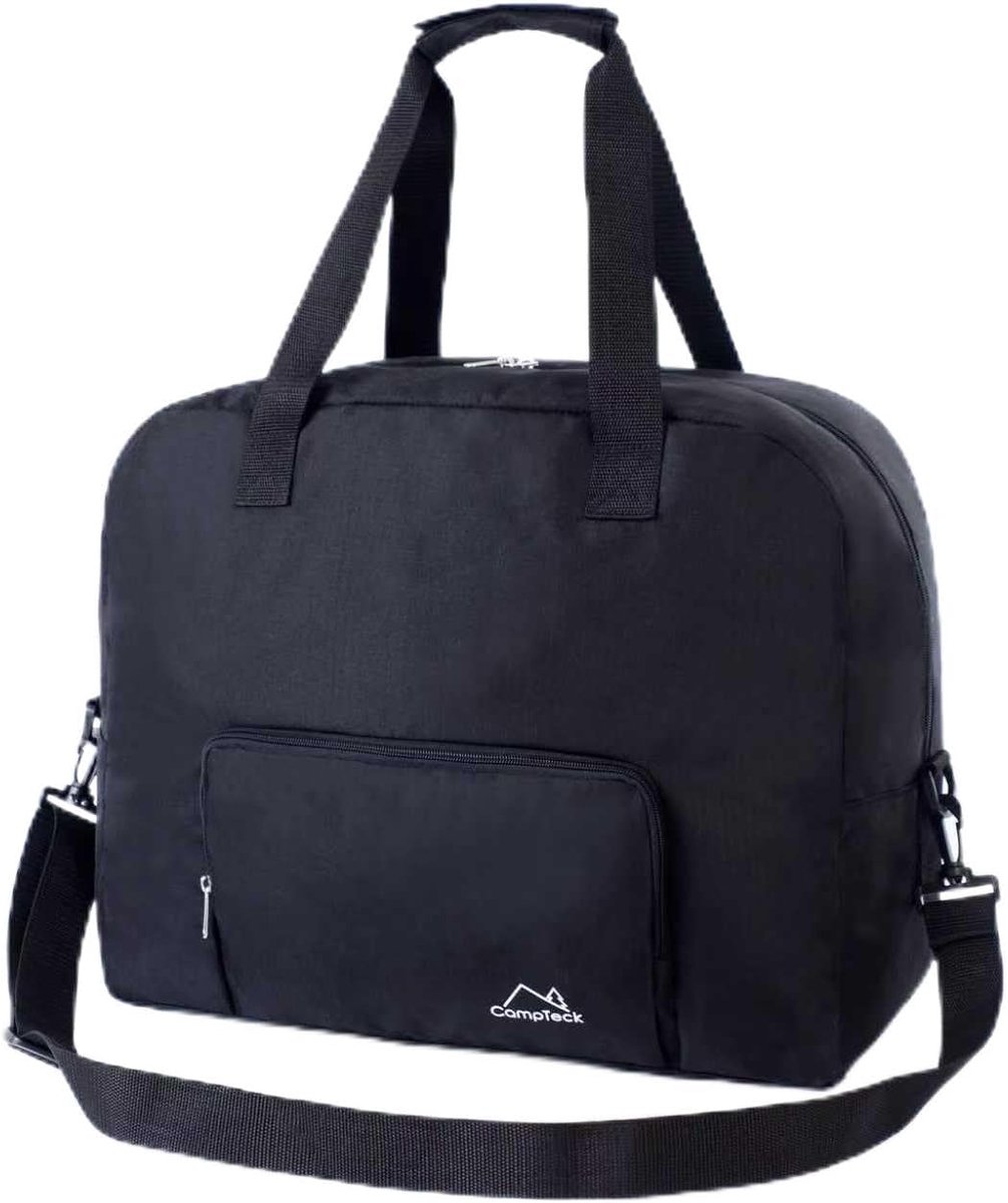 SnelShoppen - Unisex Small Hand Luggage - Vouwbare Reistas voor Onderstoel Gebruik - 32L, 45x36x20 cm, Water- en Kr scratchbestendig, Zwart, Perfect v