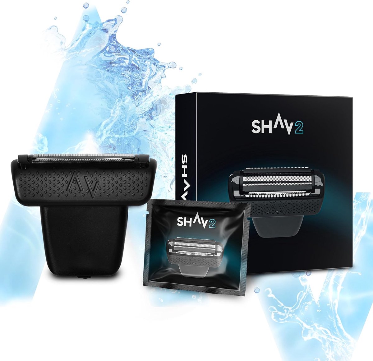 SnelShoppen - Shav 2 - Complete Scheermes Foil Bladen, CutFree Intieme Scheermachine voor Mannen, Wet/Dry Clipper en Body Groomer voor Heren