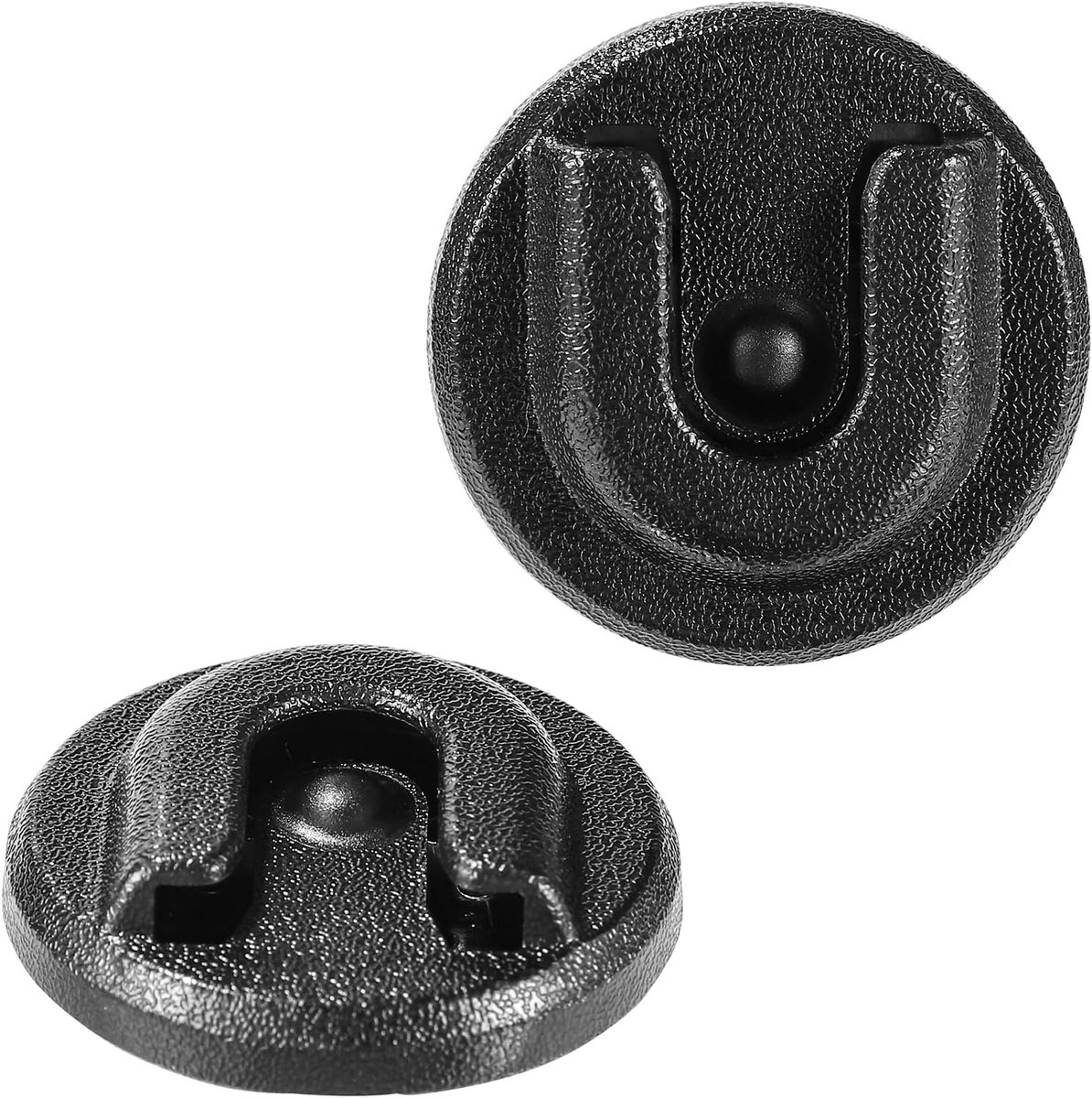 SnelShoppen - 2 Stuks Microfoonhouder Auto - Zelfklevende Microfoonsteun voor Cb Radio - Ronde Button Mic Holder - Ham Radio Accessoires voor Alinco A