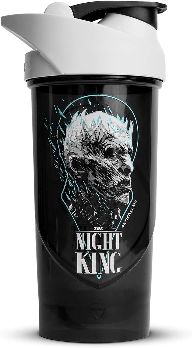 SnelShoppen - Hero Pro Classic Shaker Night King - BPA Vrij - Sportaccessoires - Eiwit Shaker - Fitness Drinkfles - Zwart - 700 ml