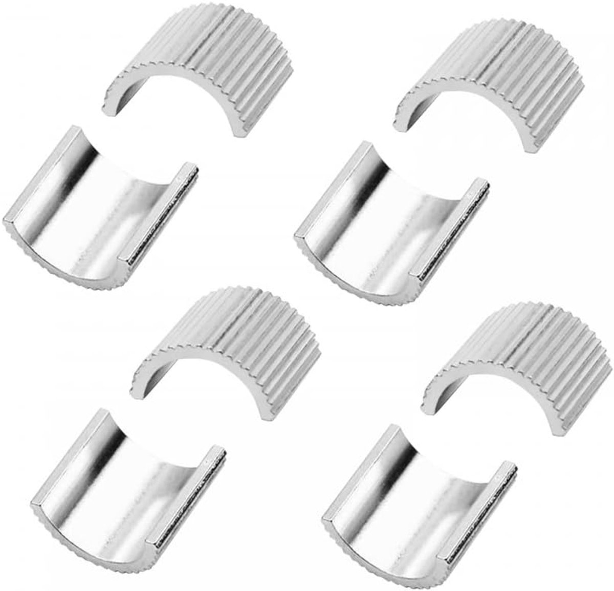 SnelShoppen - Steering Discs 8pcs 7/8" naar 1" Aluminium Motorfiets Handvat Verbinder voor 22mm Diameter Motorfiets Handvatten