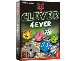 999 Games - Clever 4Ever - Dobbelspel - De vierde editie in de Clever-serie - Nieuwe categorieën en bonusacties - Gezelschapsspel - Familiespel - Strategiespel - Klein cadeautje