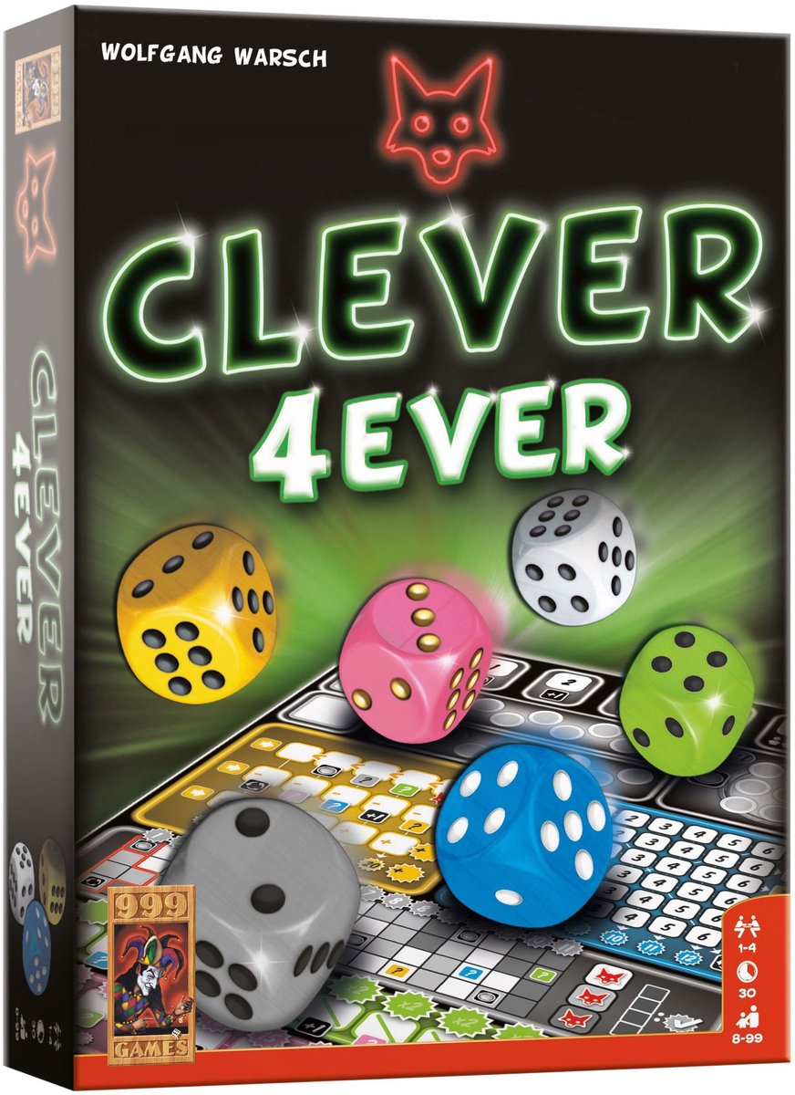 999 Games - Clever 4Ever - Dobbelspel - De vierde editie in de Clever-serie - Nieuwe categorieën en bonusacties - Gezelschapsspel - Familiespel - Strategiespel - Klein cadeautje — afbeelding 5