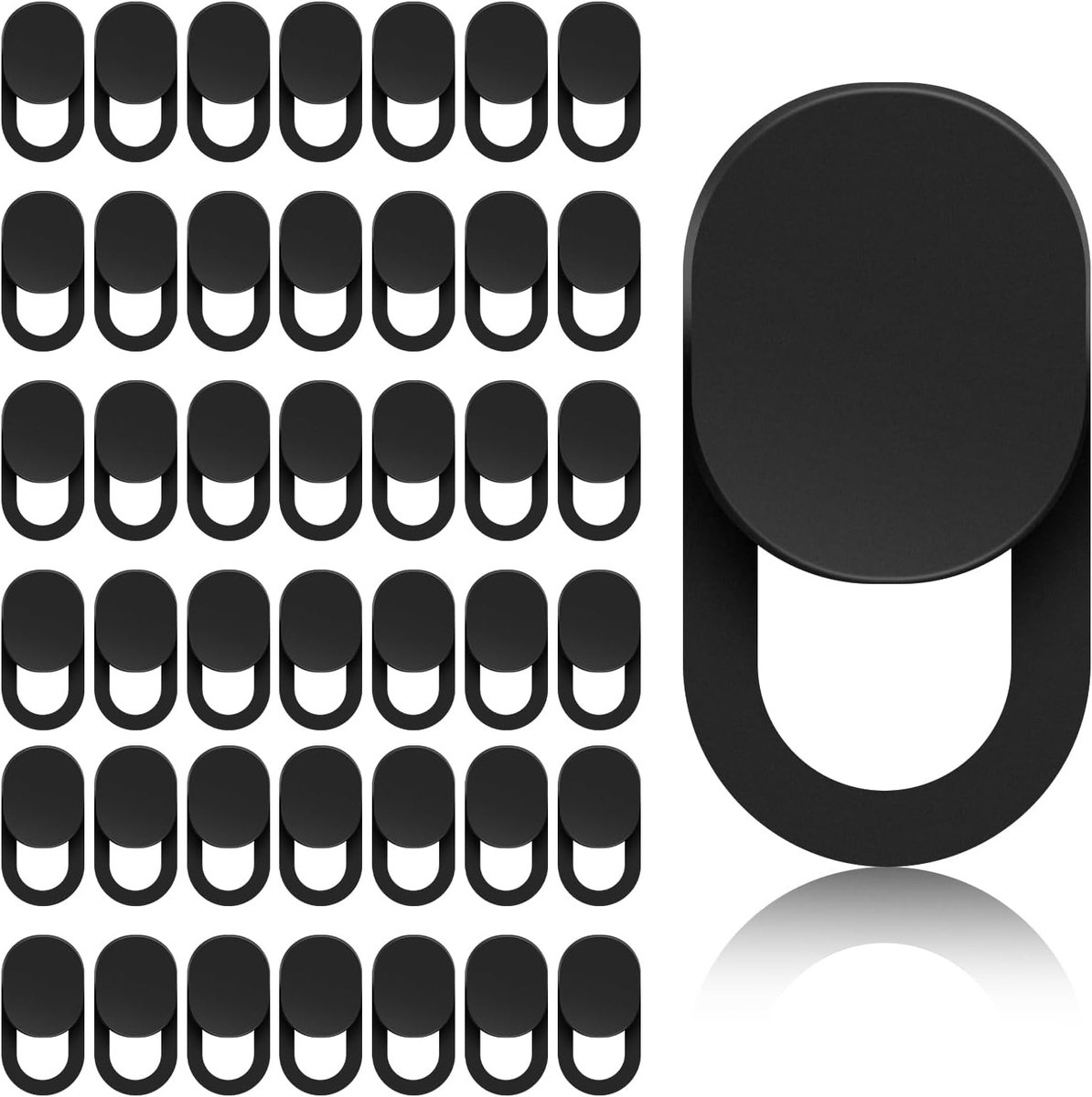SnelShoppen - Webcam Cover Set 50 Stuks Ultra Dun Camera Cover voor Laptop, Mobiele Telefoon en Tablet - Privacy Bescherming, ABS Materiaal, Voor Lapt