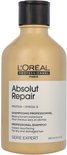 Shampoing L'Oréal Professionnel Absolut Repair, 300ml, pour cheveux secs et abîmés.