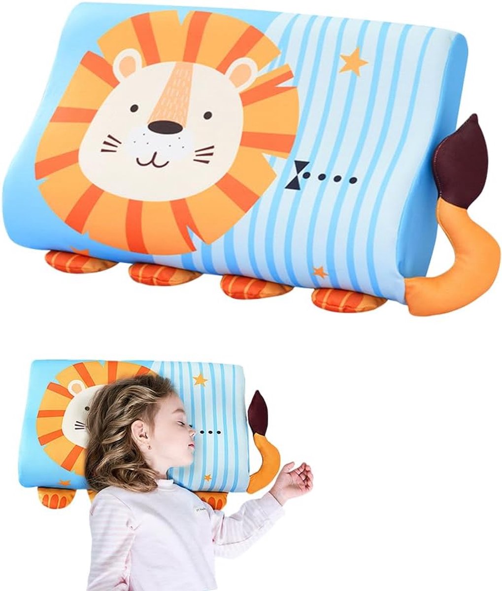 SnelShoppen - Ergonomisch Kinderkussen, Ademend Kussen voor Kinderen, Schlummerkids Kussen voor Optimale Slaap, Gezond en Comfortabel, Perfect voor Ki