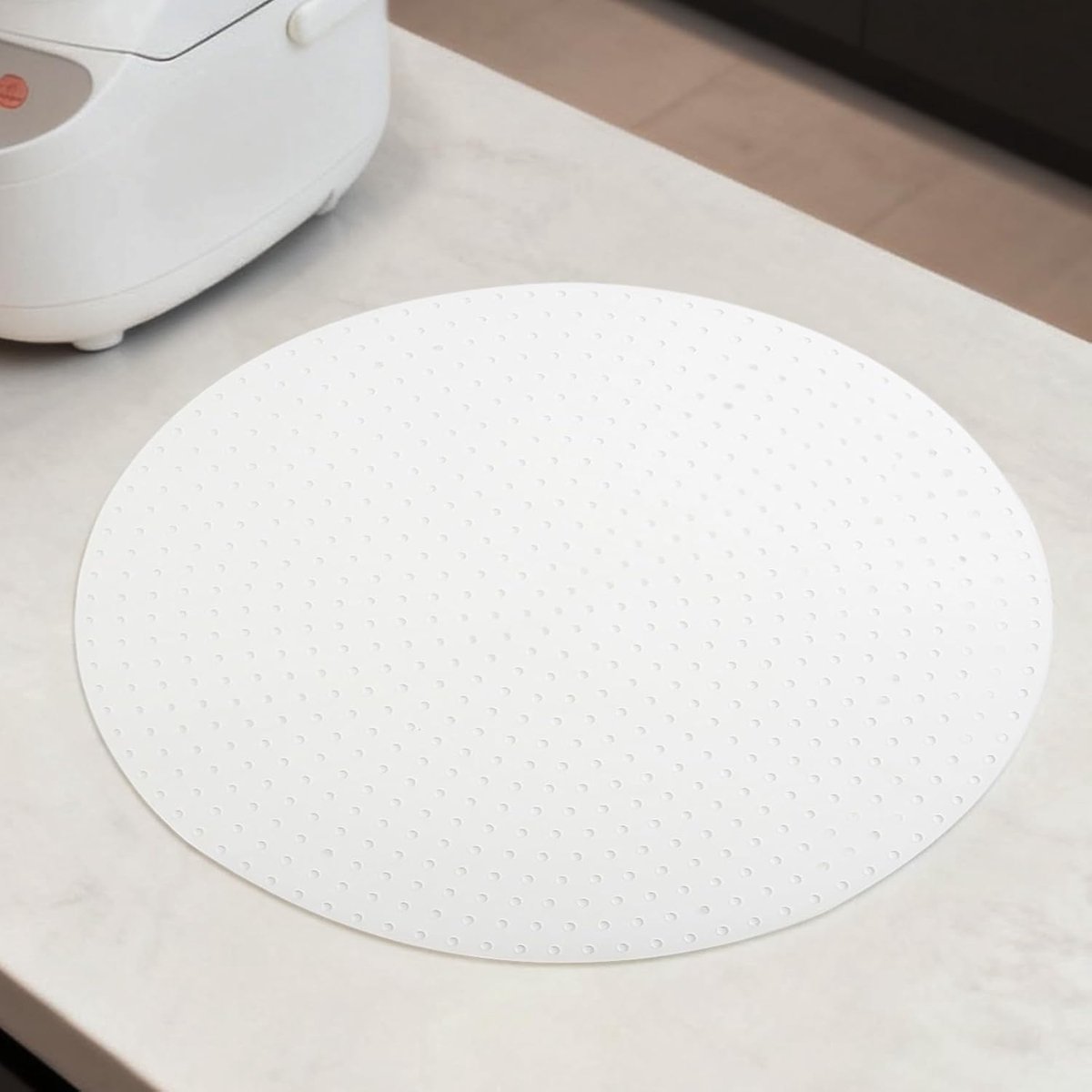 SnelShoppen - Multifunctionele Silicone Mat voor Rijstkokers - 2 Stuks - 30cm Ronde, Hittebestendige en Herbruikbare Siliconen Pad voor Gelijkmatige K