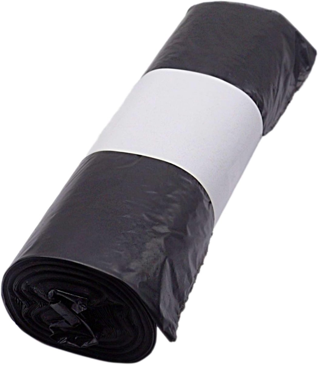 SnelShoppen - 50 Stuks Vuilniszakken 60 Liter - Zwarte Afvalzakken 60x72 cm - Lekvrije Huishoudelijke Afvalzakken - Perfect voor Keuken, Badkamer, Gar