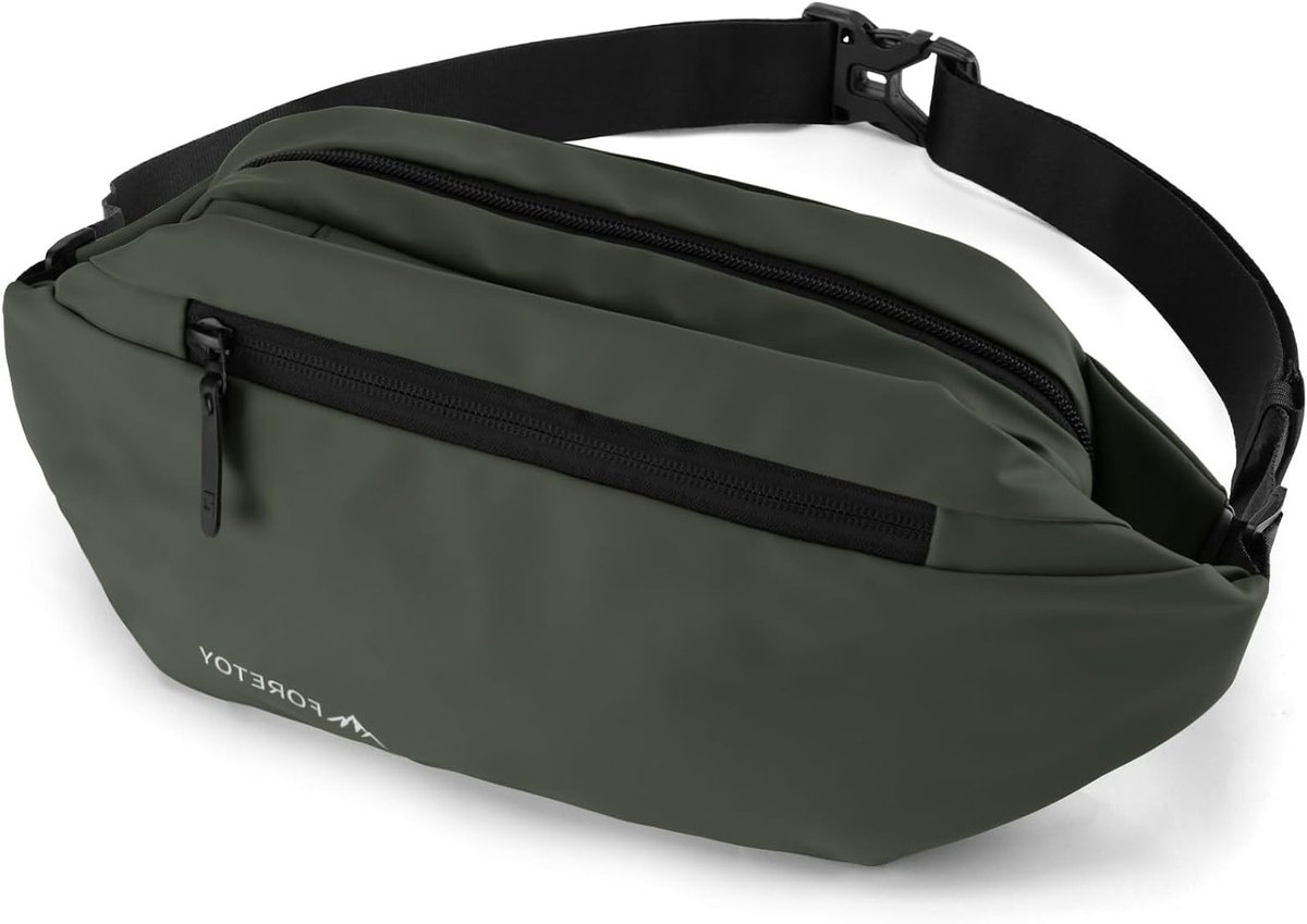 Grote waterdichte schoudertas voor mannen en vrouwen, ideaal voor outdoor, camping, hiking en sportactiviteiten met fleshouder en crossbody ontwerp